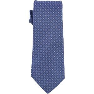 W.R.K Mens Blue Grid Self-tied Necktie, NWT